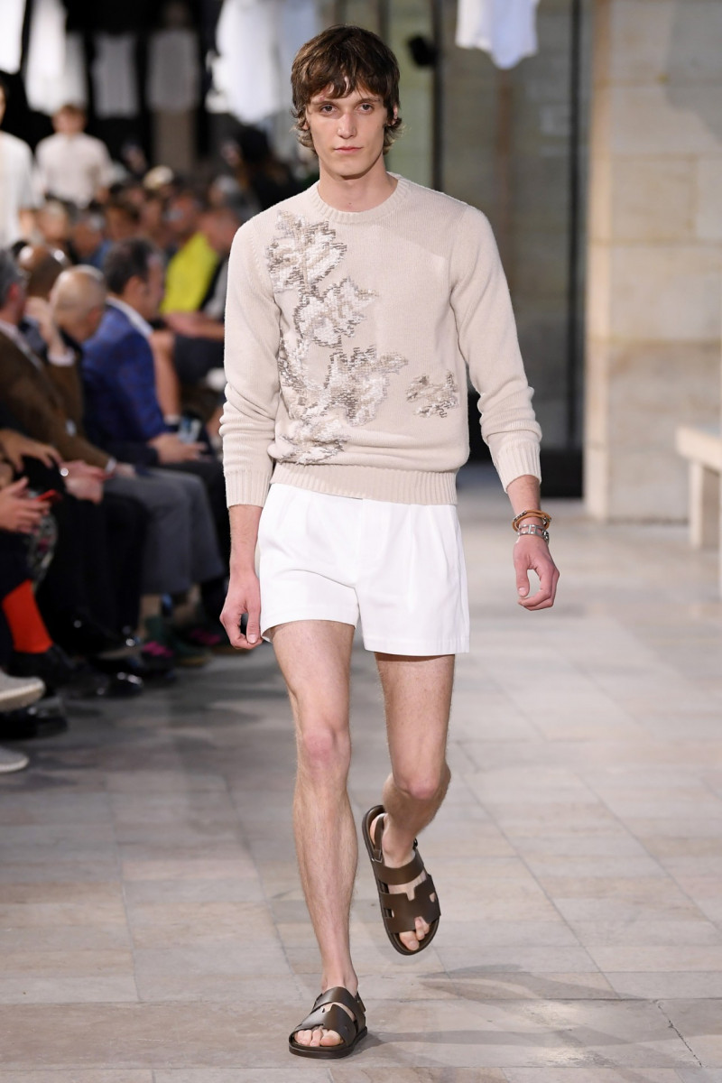 Joep van de Sande featured in  the Hermès fashion show for Spring/Summer 2019