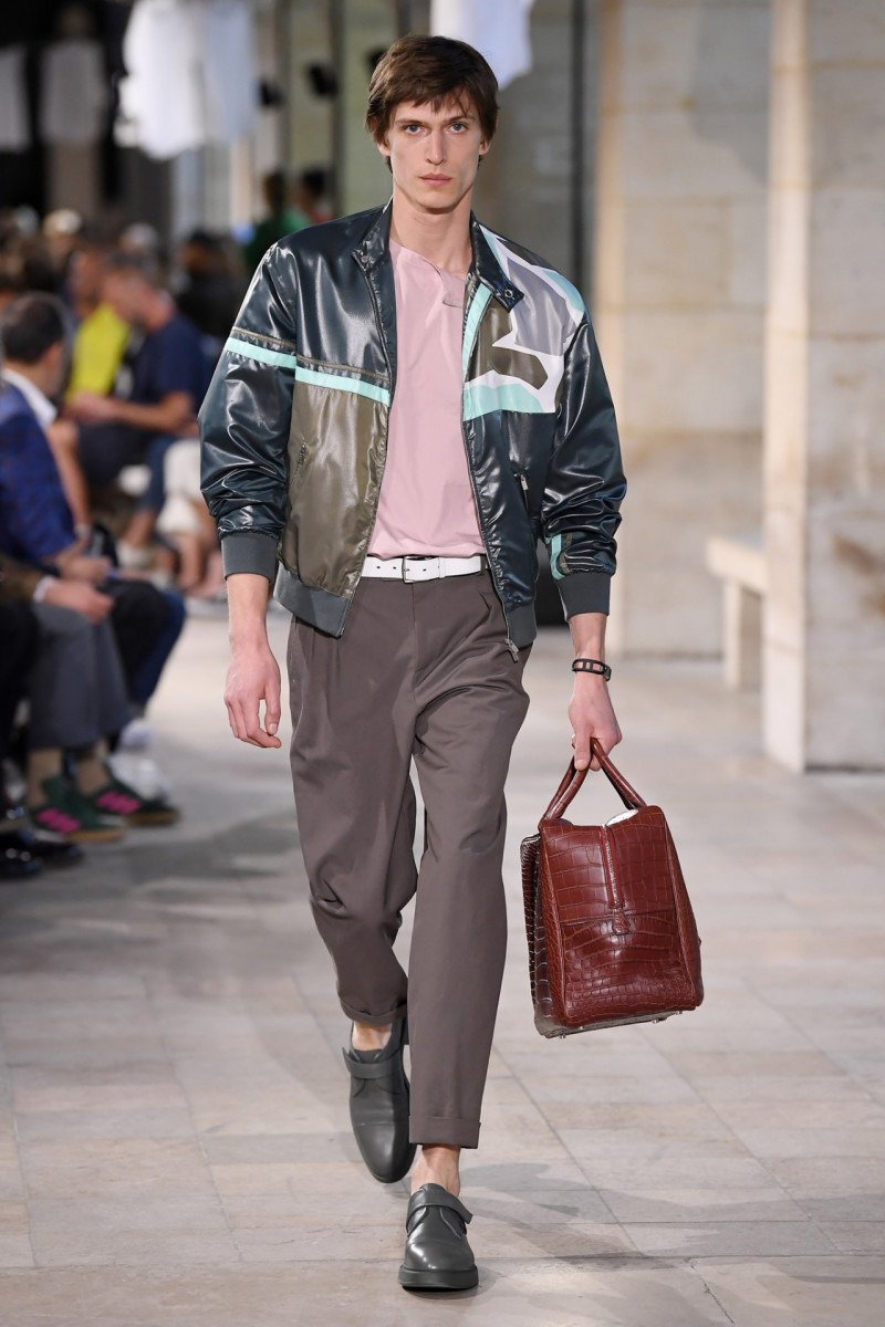 Edoardo Sebastianelli featured in  the Hermès fashion show for Spring/Summer 2019