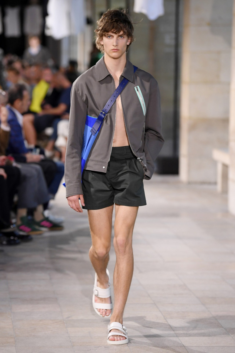 Kajus Valciukas featured in  the Hermès fashion show for Spring/Summer 2019