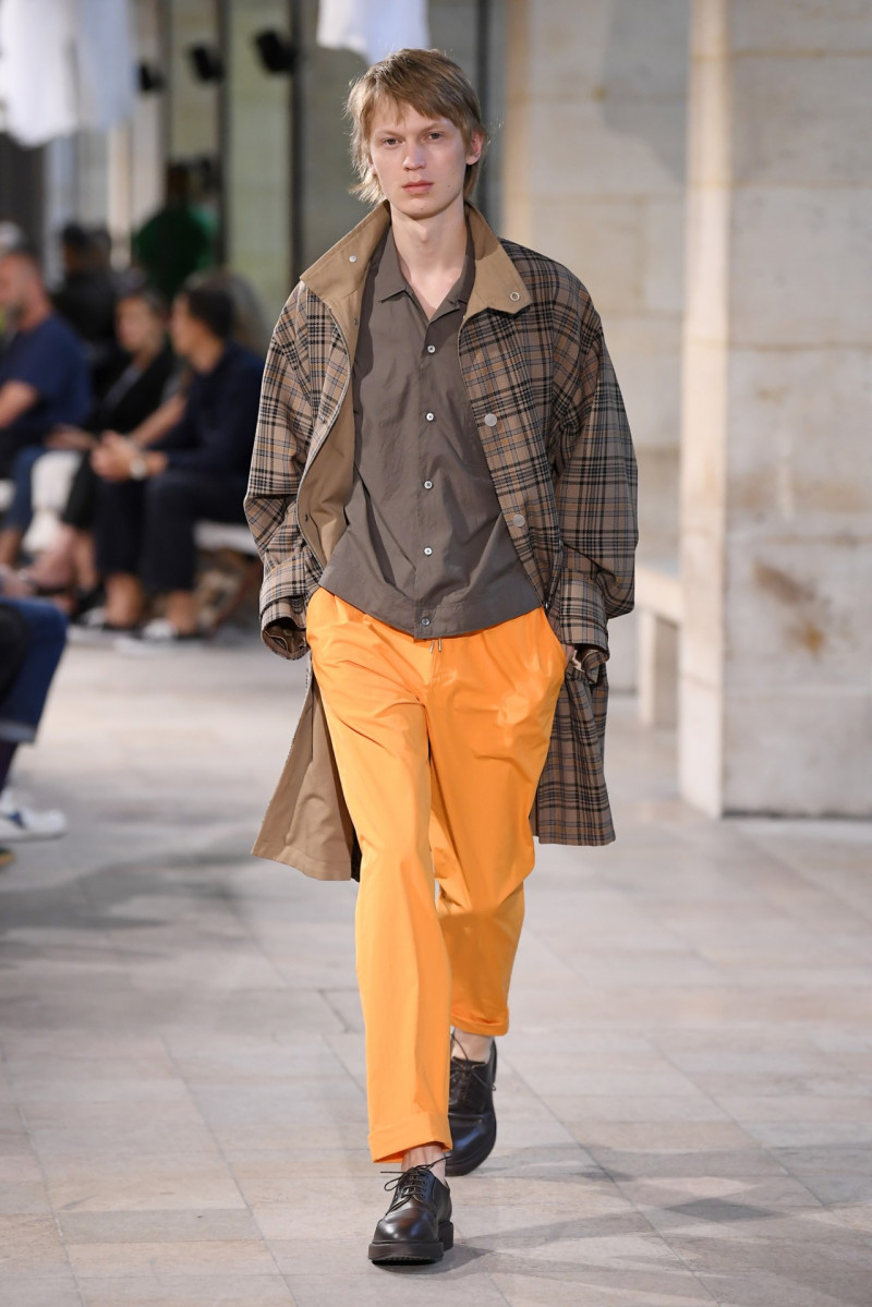 Jonas Glöer featured in  the Hermès fashion show for Spring/Summer 2019