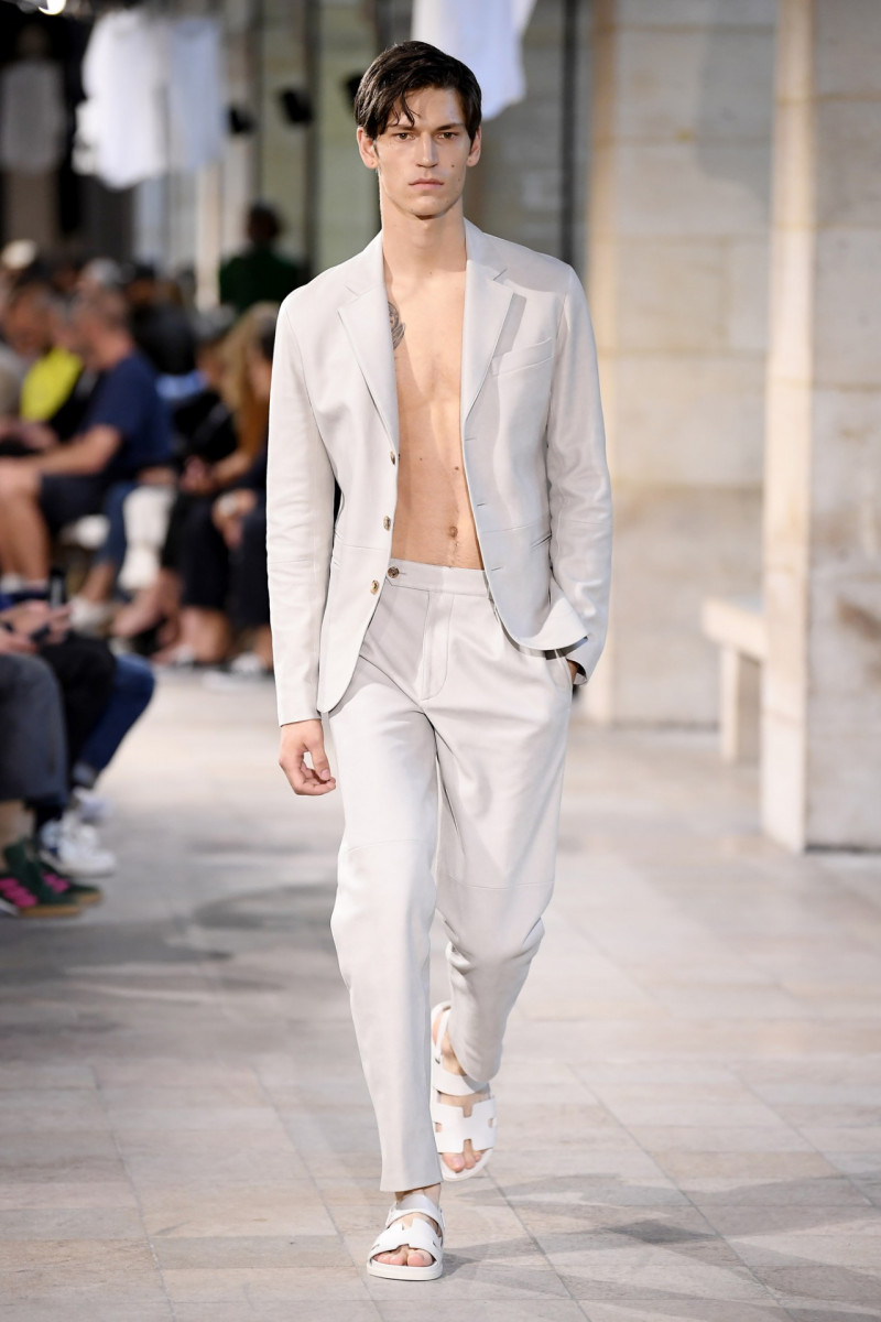 Justin Eric Martin featured in  the Hermès fashion show for Spring/Summer 2019