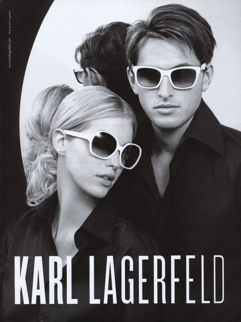 Erin Heatherton featured in  the Karl Lagerfeld Eyewear advertisement for Spring/Summer 2008