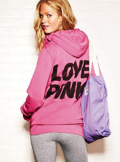 Erin Heatherton featured in  the Victoria\'s Secret PINK catalogue for Autumn/Winter 2012