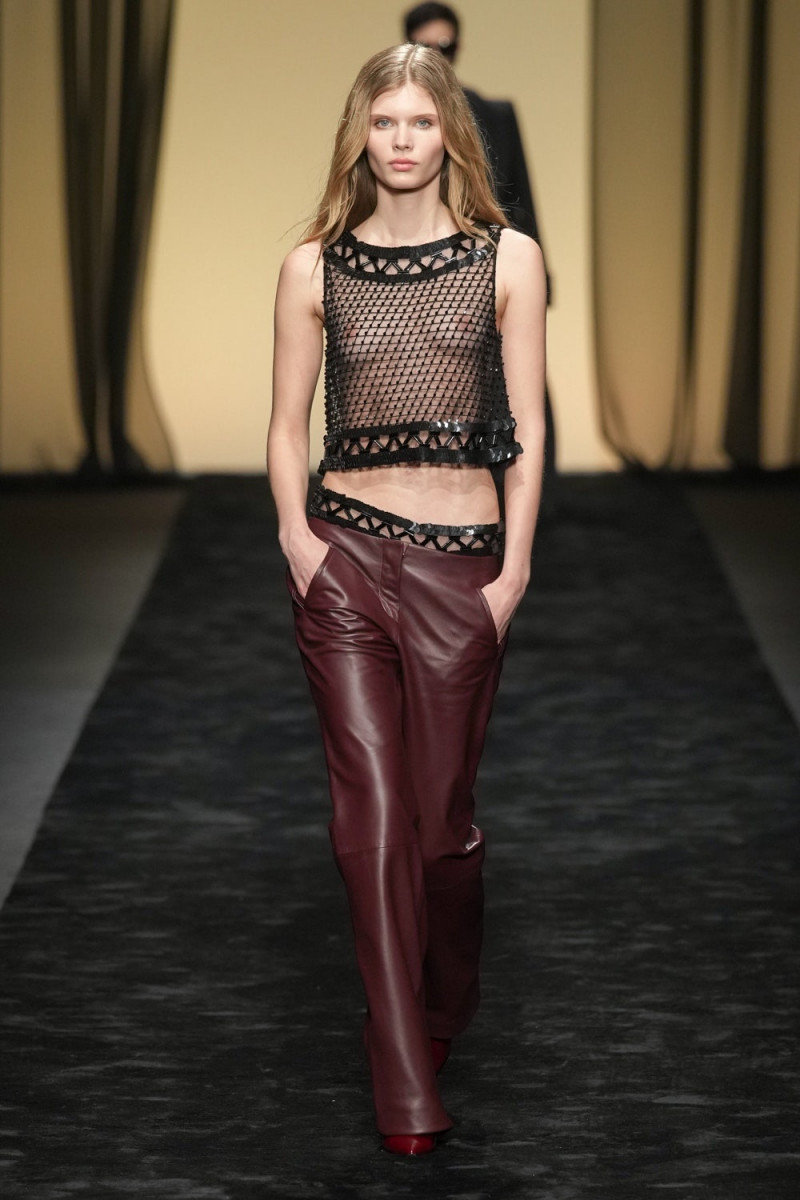 Ida Heiner featured in  the Alberta Ferretti fashion show for Autumn/Winter 2023