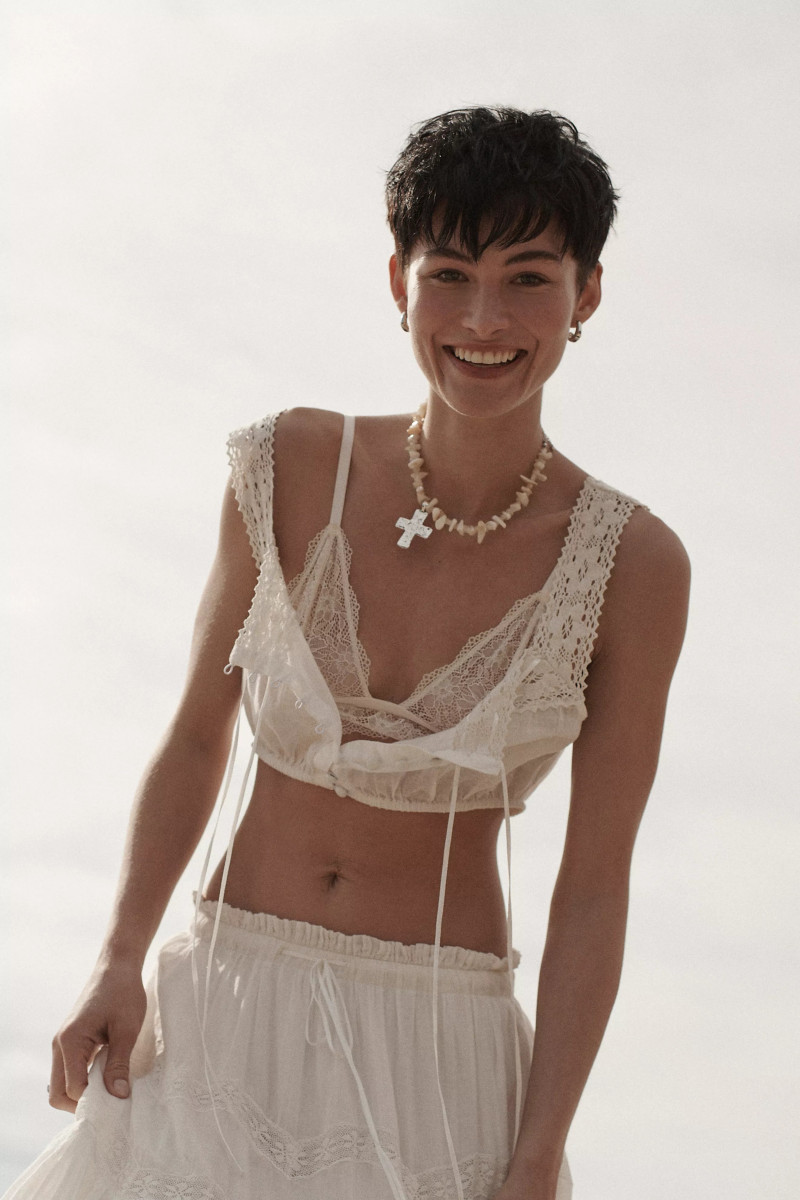 Grace Elizabeth featured in  the Free People lookbook for Summer 2023