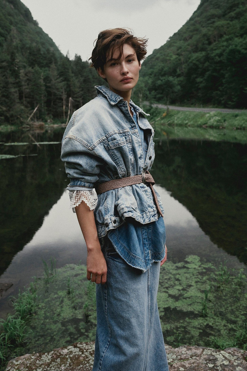 Grace Elizabeth featured in  the Free People lookbook for Fall 2023