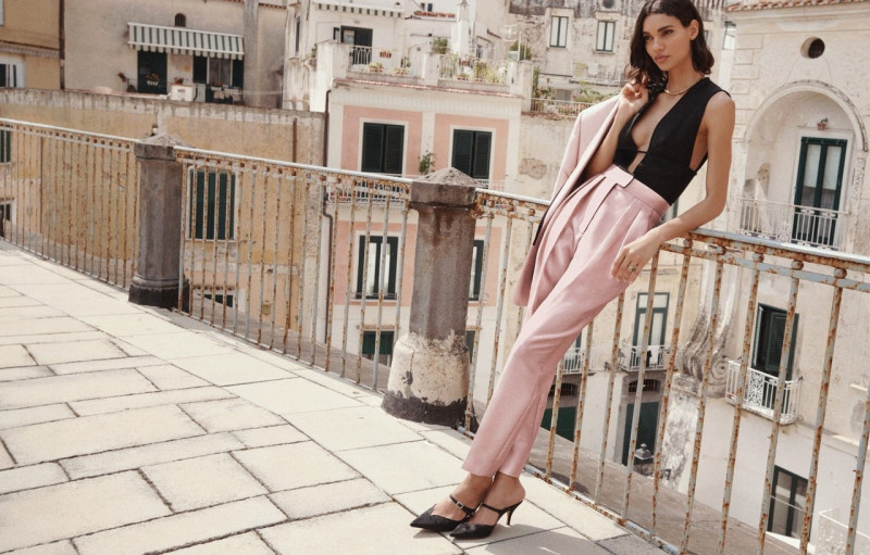 Barbara Valente featured in  the Zimmermann advertisement for Resort 2024