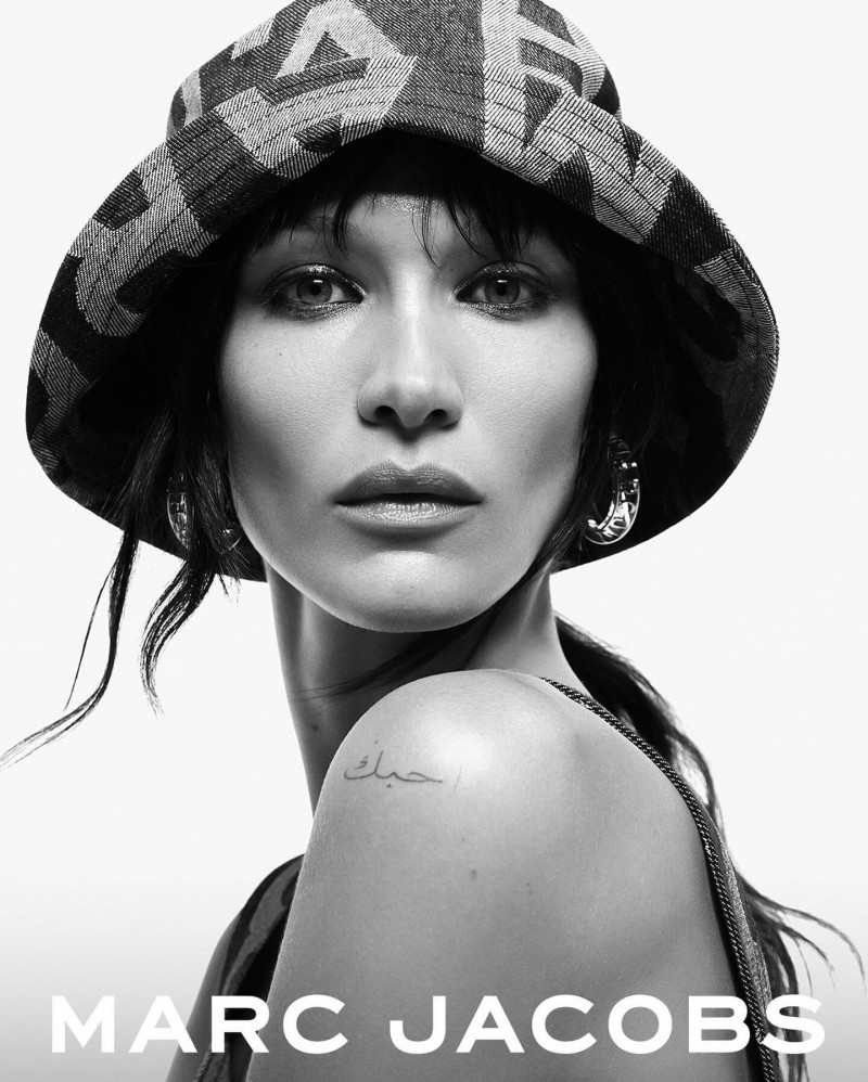 Bella Hadid featured in  the Marc Jacobs Denim Monogram Collection  advertisement for Autumn/Winter 2022