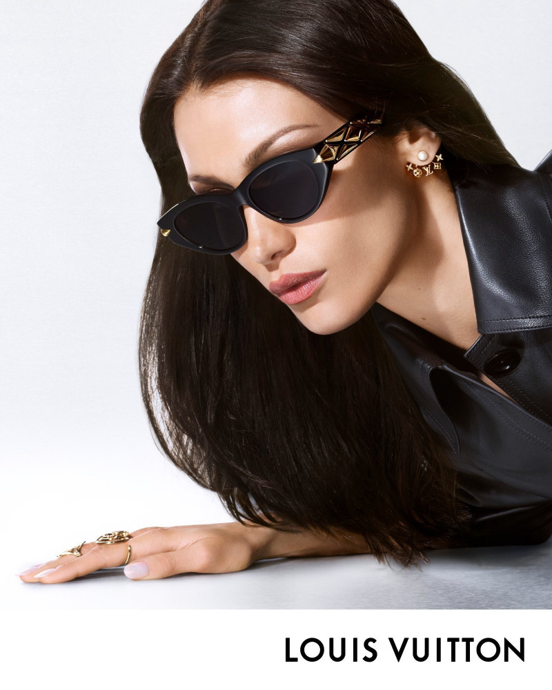 Bella Hadid featured in  the Louis Vuitton Sunglasses advertisement for Spring/Summer 2023