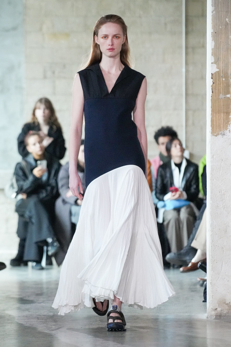 Rianne Van Rompaey featured in  the Duran Lantink fashion show for Autumn/Winter 2023