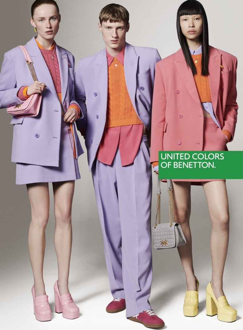 Rianne Van Rompaey featured in  the United Colors of Benetton advertisement for Autumn/Winter 2023