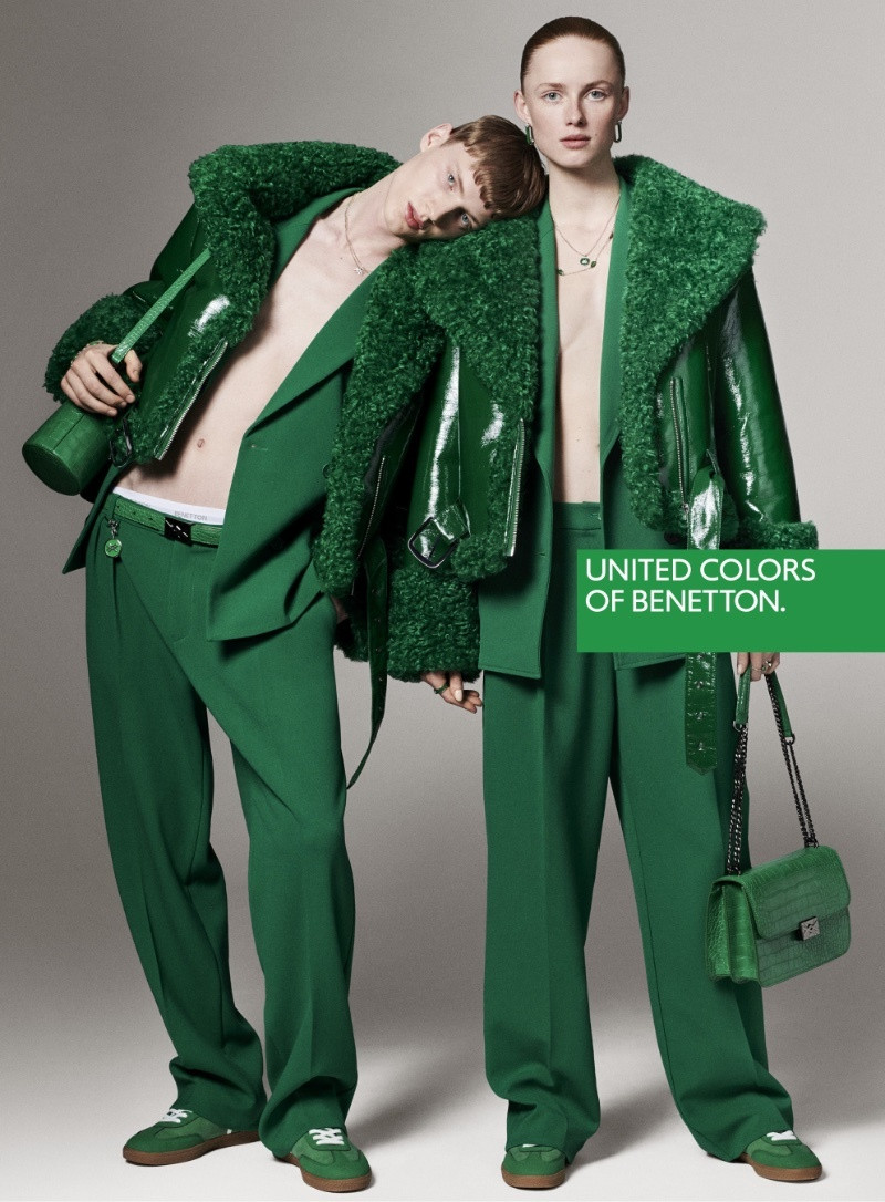 Rianne Van Rompaey featured in  the United Colors of Benetton advertisement for Autumn/Winter 2023