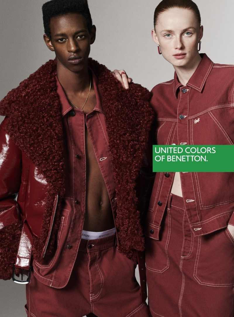 Rianne Van Rompaey featured in  the United Colors of Benetton advertisement for Autumn/Winter 2023