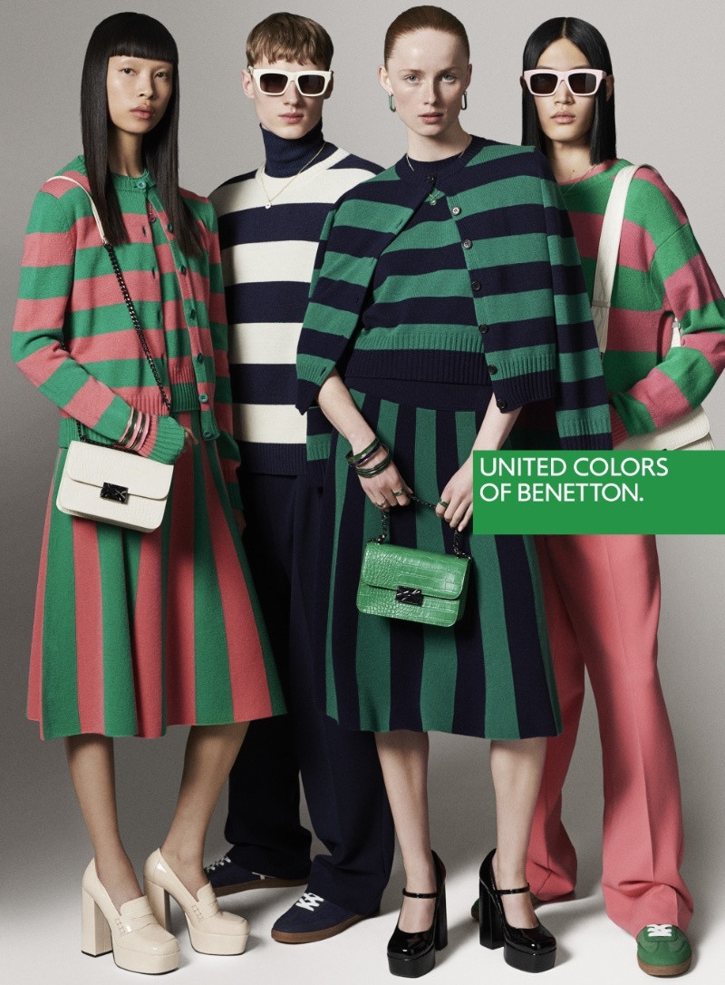 Rianne Van Rompaey featured in  the United Colors of Benetton advertisement for Autumn/Winter 2023