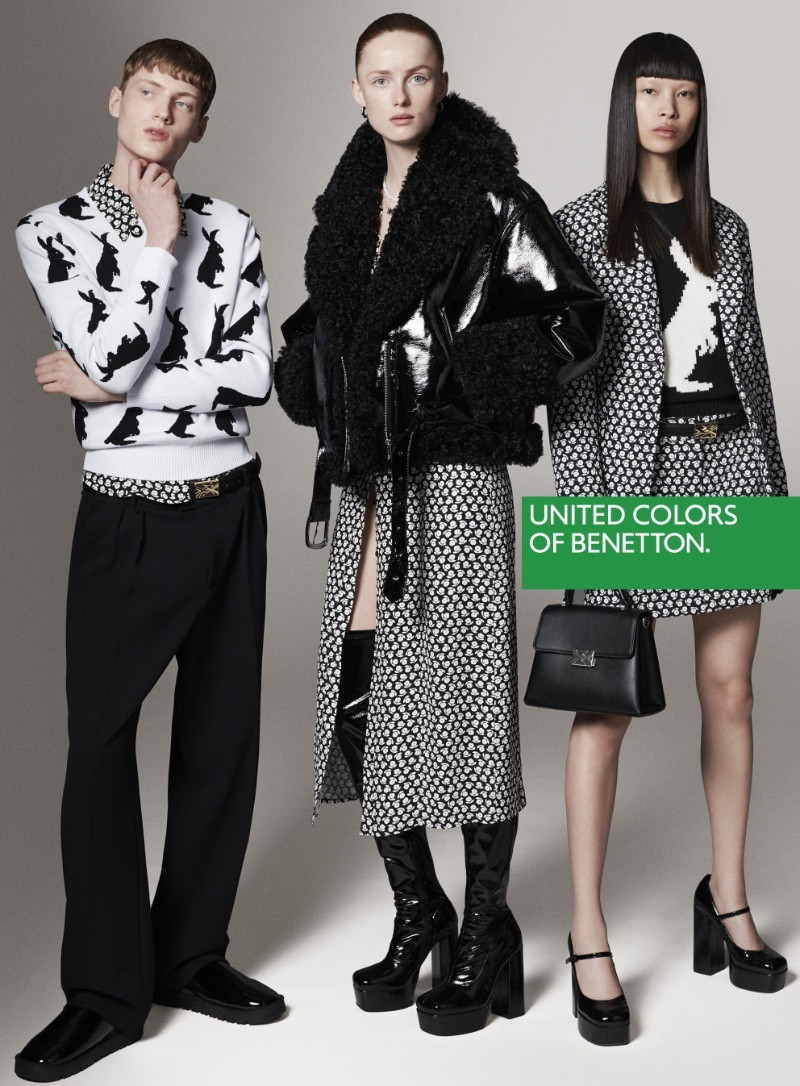 Rianne Van Rompaey featured in  the United Colors of Benetton advertisement for Autumn/Winter 2023