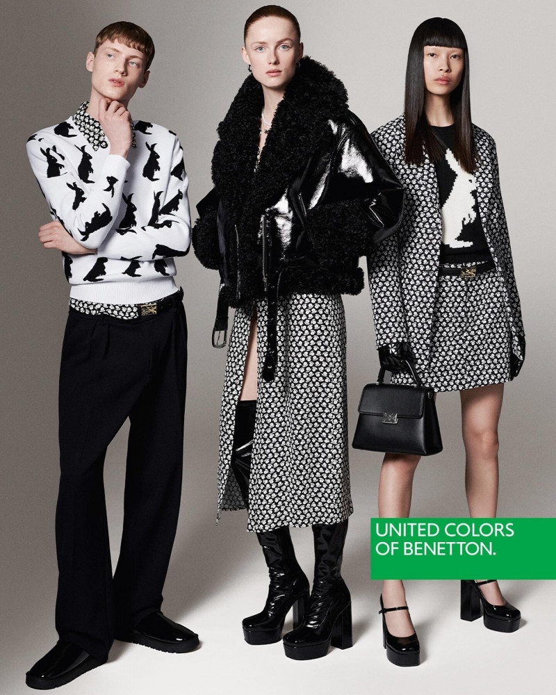 Rianne Van Rompaey featured in  the United Colors of Benetton advertisement for Autumn/Winter 2023