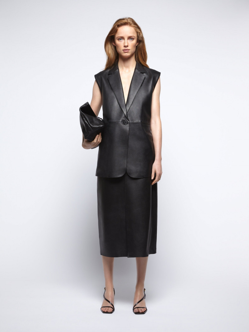 Rianne Van Rompaey featured in  the Massimo Dutti catalogue for Spring/Summer 2022