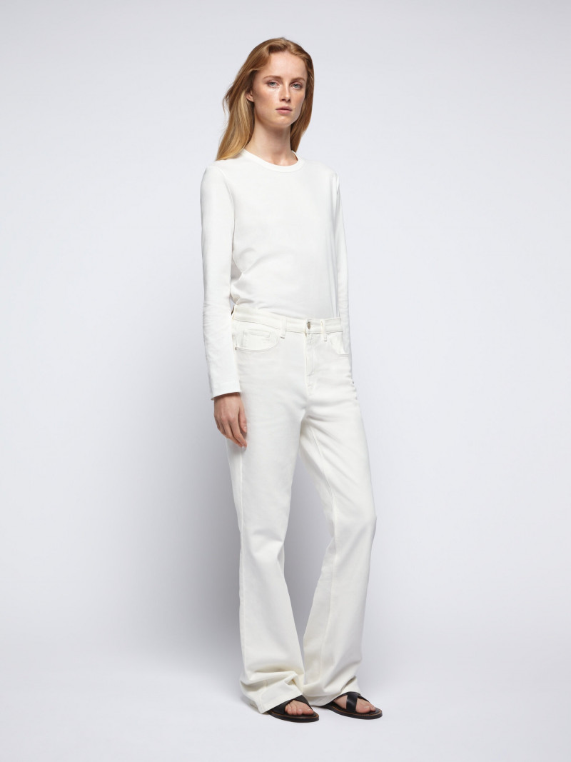 Rianne Van Rompaey featured in  the Massimo Dutti catalogue for Spring/Summer 2022