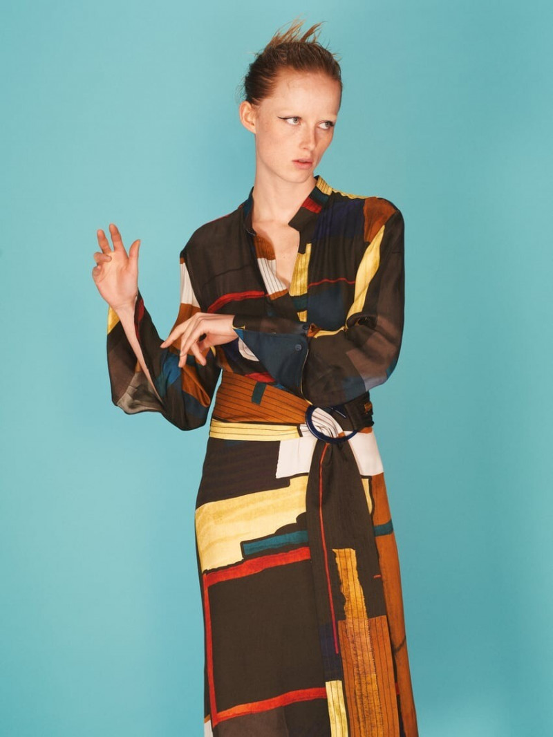 Rianne Van Rompaey featured in  the Zara lookbook for Spring/Summer 2022