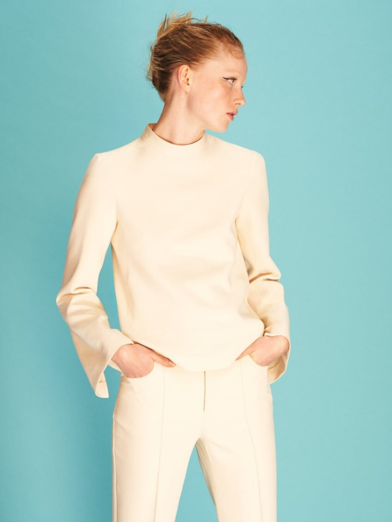 Rianne Van Rompaey featured in  the Zara lookbook for Spring/Summer 2022