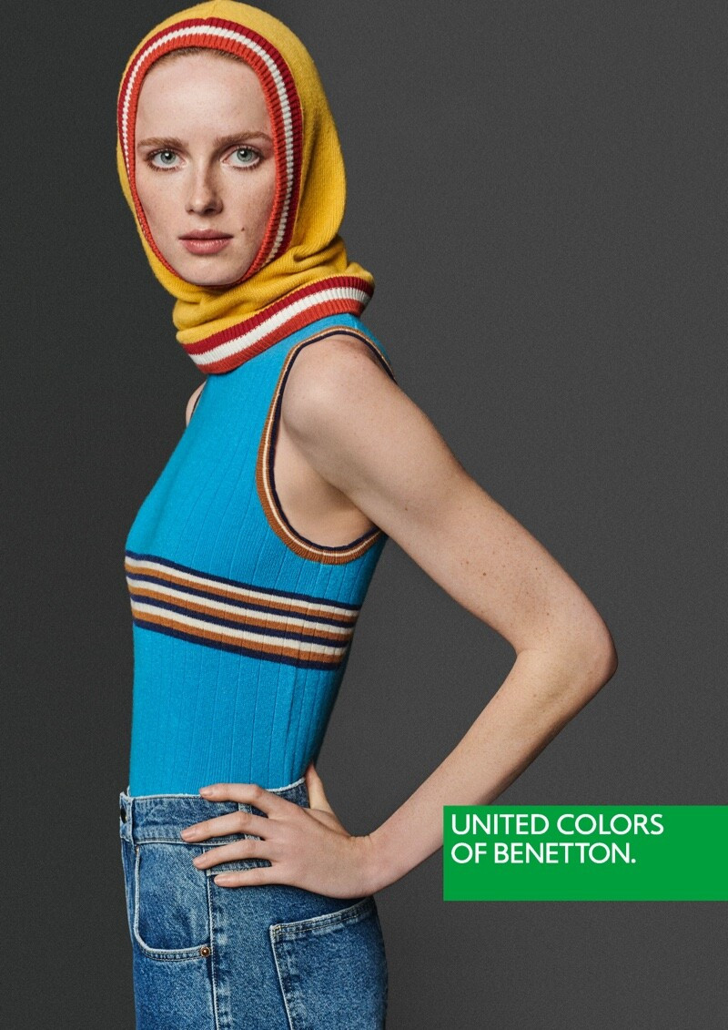 Rianne Van Rompaey featured in  the United Colors of Benetton advertisement for Autumn/Winter 2022