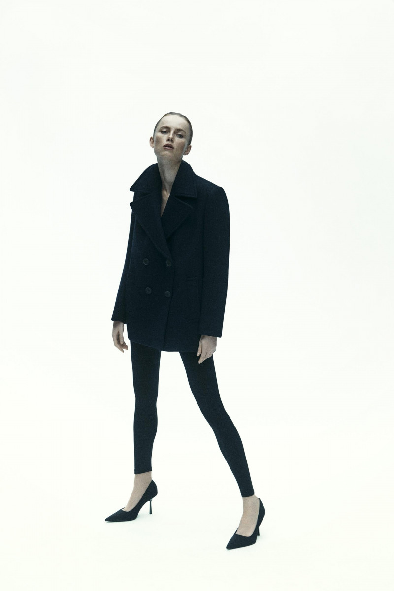 Rianne Van Rompaey featured in  the Zara lookbook for Autumn/Winter 2022