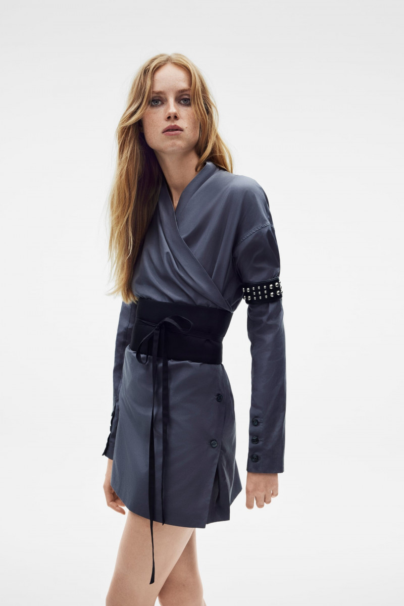 Rianne Van Rompaey featured in  the Zara catalogue for Fall 2023