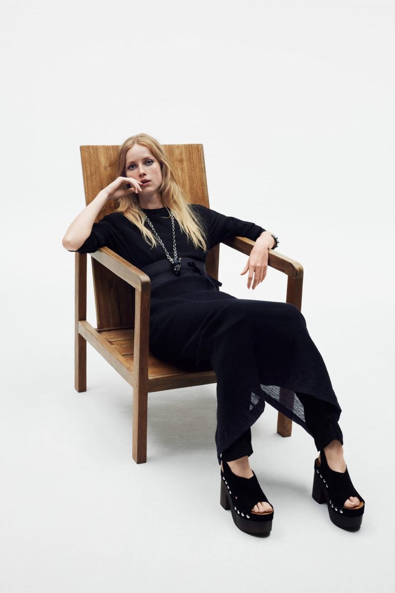 Rianne Van Rompaey featured in  the Zara catalogue for Fall 2023