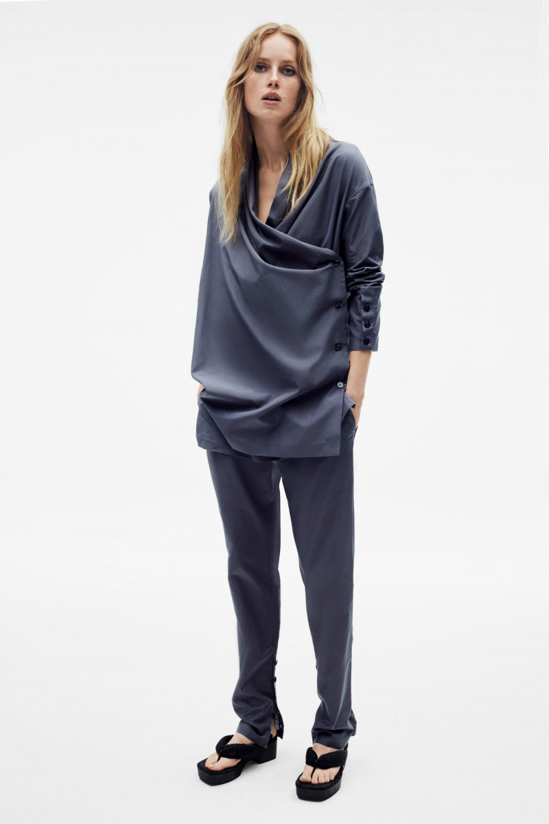 Rianne Van Rompaey featured in  the Zara catalogue for Fall 2023