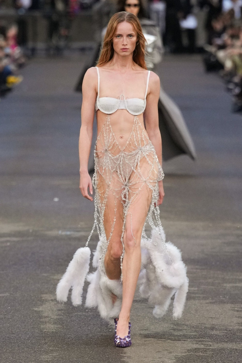 Rianne Van Rompaey featured in  the The Attico fashion show for Spring/Summer 2024