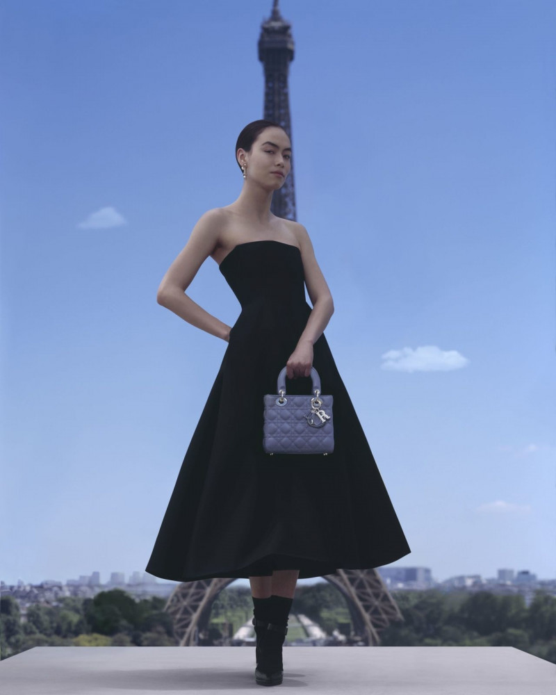 Maryel Uchida featured in  the Christian Dior Lady Dior Handbag Fall 2023 advertisement for Fall 2023