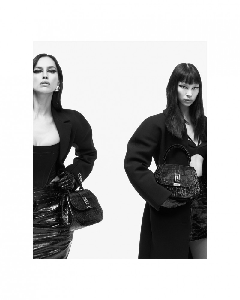 Irina Shayk featured in  the Versace Versace Icons 2023  advertisement for Autumn/Winter 2023