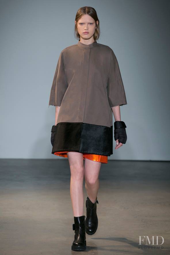 Milana Kruz featured in  the MM6 Maison Martin Margiela fashion show for Autumn/Winter 2014