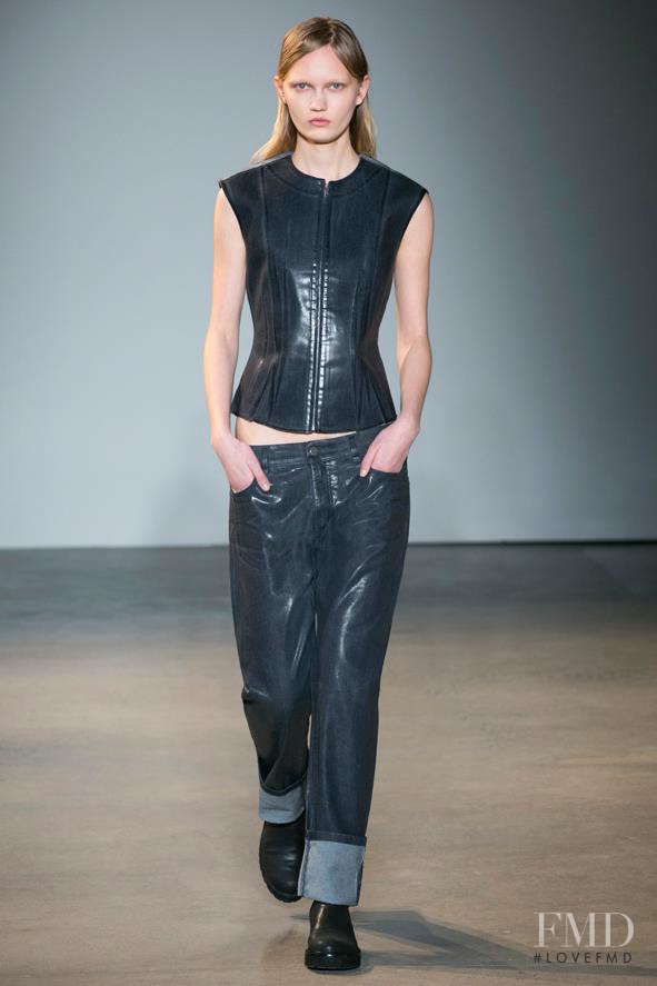 Ksenia Malanova featured in  the MM6 Maison Martin Margiela fashion show for Autumn/Winter 2014