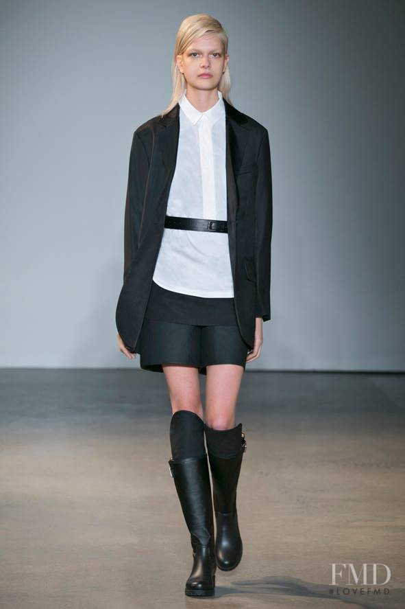 Caroline Schurch featured in  the MM6 Maison Martin Margiela fashion show for Autumn/Winter 2014