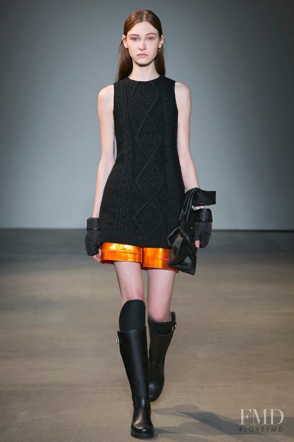 Lera Tribel featured in  the MM6 Maison Martin Margiela fashion show for Autumn/Winter 2014