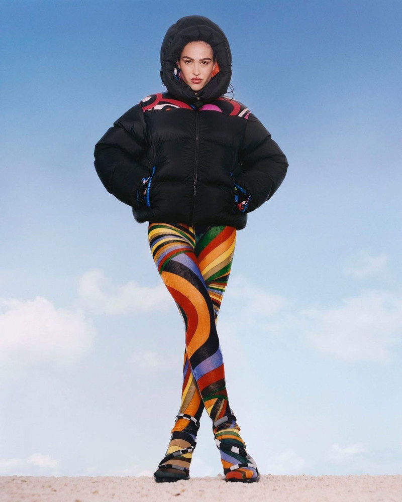Amelia Gray Hamlin featured in  the Pucci advertisement for Autumn/Winter 2023