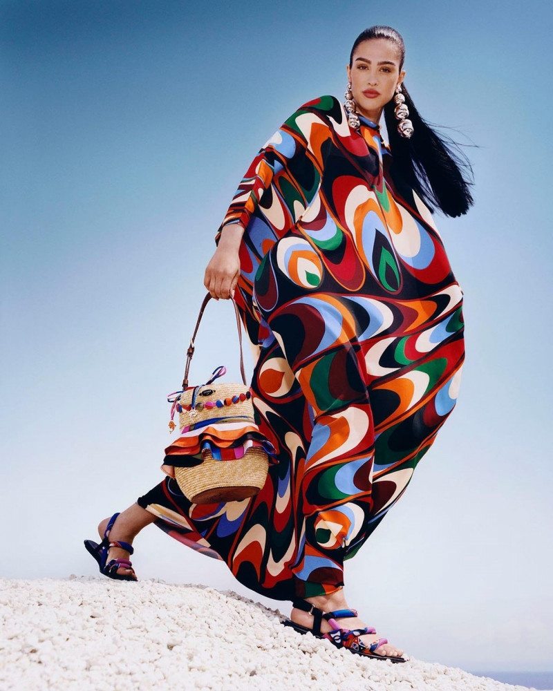 Amelia Gray Hamlin featured in  the Pucci advertisement for Autumn/Winter 2023