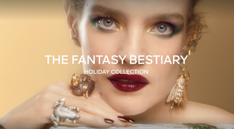 Natalia Vodianova featured in  the Guerlain advertisement for Christmas 2023