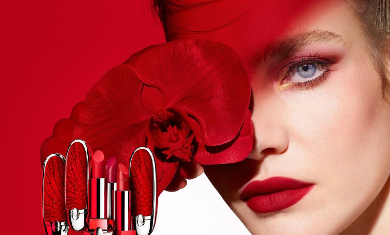 Natalia Vodianova featured in  the Guerlain advertisement for Autumn/Winter 2022