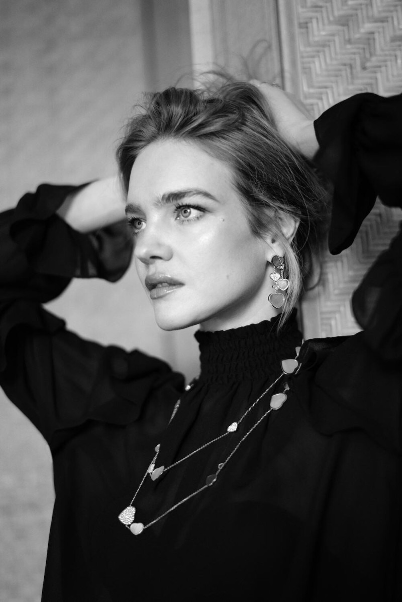 Natalia Vodianova featured in  the Chopard Happy Hearts advertisement for Spring/Summer 2021