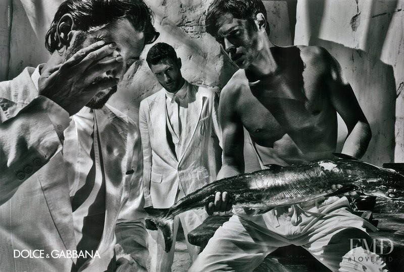 Noah Mills featured in  the Dolce & Gabbana advertisement for Spring/Summer 2011