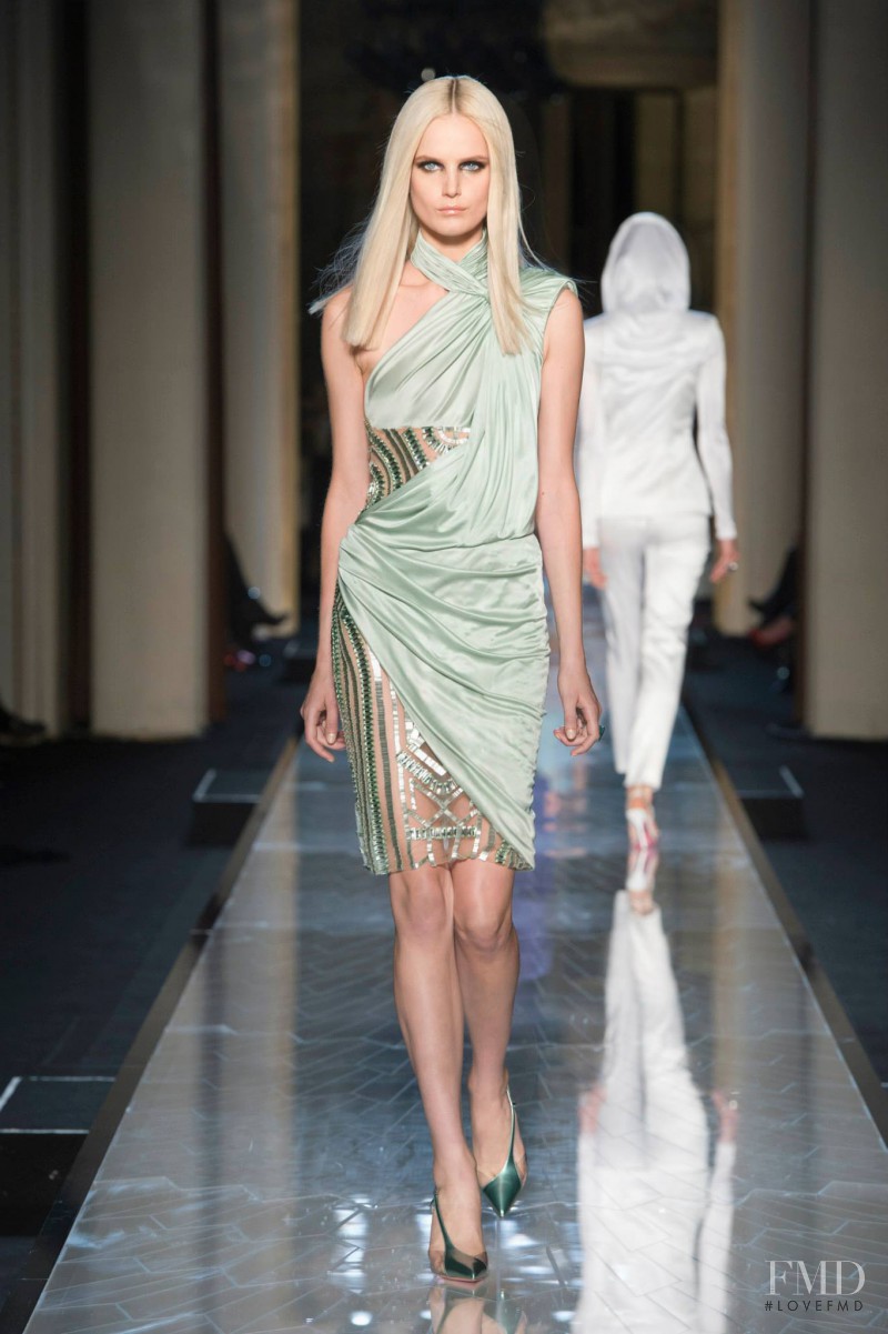 Anmari Botha featured in  the Atelier Versace fashion show for Spring/Summer 2014