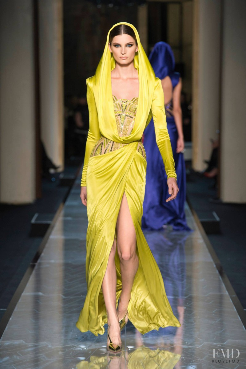 Ava Smith featured in  the Atelier Versace fashion show for Spring/Summer 2014