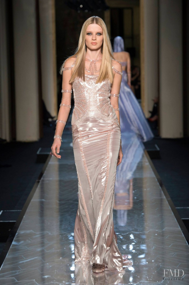 Natalia Siodmiak featured in  the Atelier Versace fashion show for Spring/Summer 2014