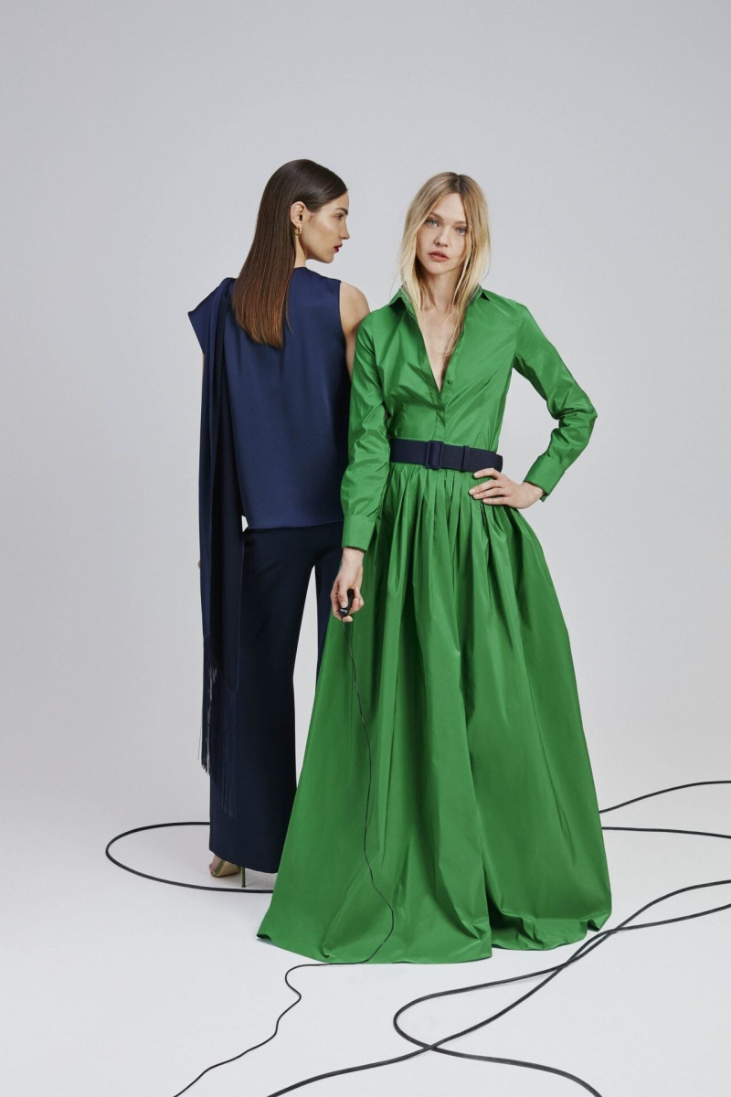 Sasha Pivovarova featured in  the CH Carolina Herrera lookbook for Resort 2023