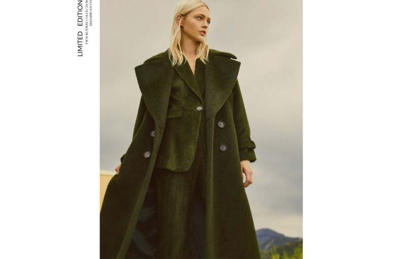 Sasha Pivovarova featured in  the Massimo Dutti advertisement for Autumn/Winter 2018