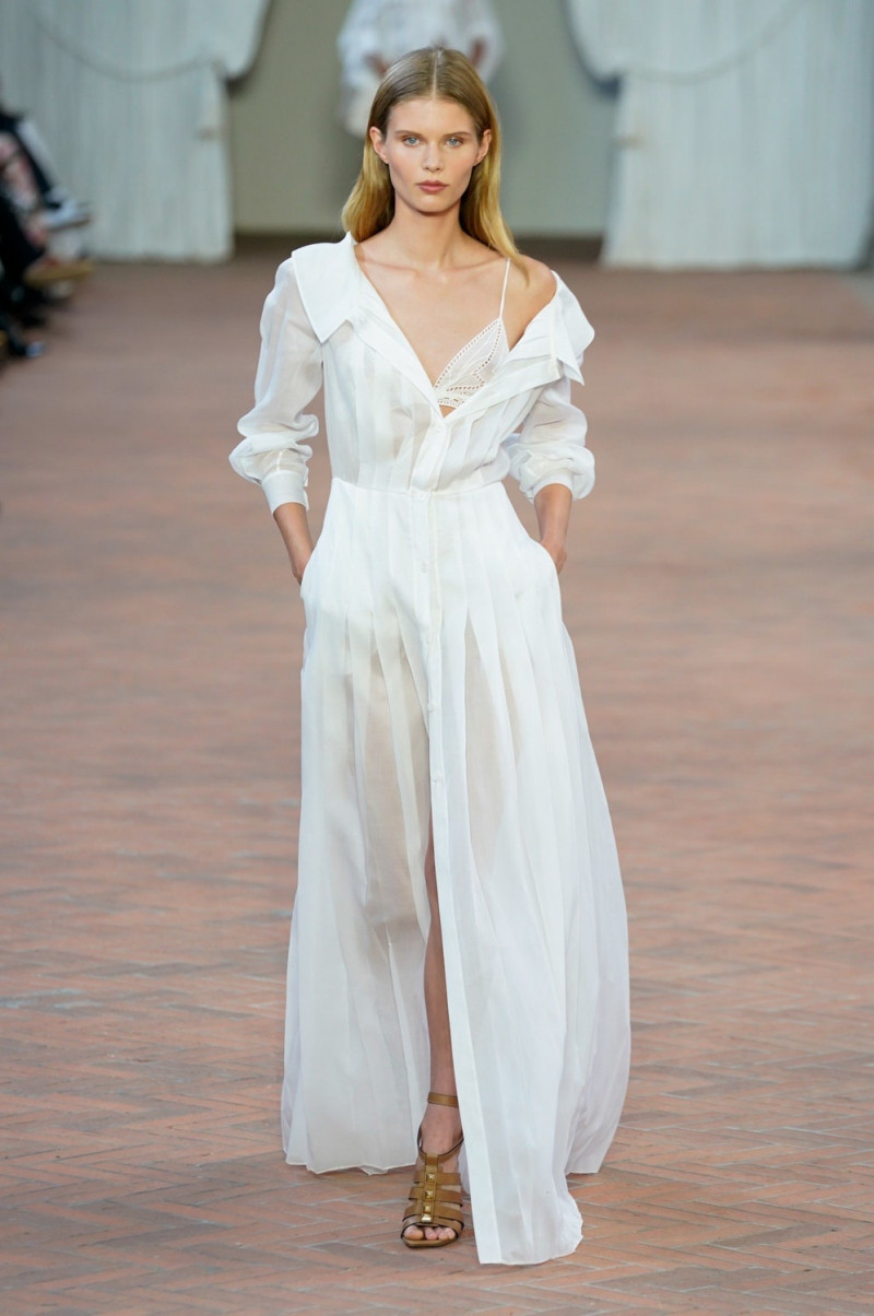 Ida Heiner featured in  the Alberta Ferretti fashion show for Spring/Summer 2024