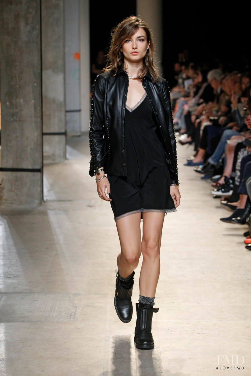 Andreea Diaconu featured in  the Zadig & Voltaire fashion show for Spring/Summer 2014
