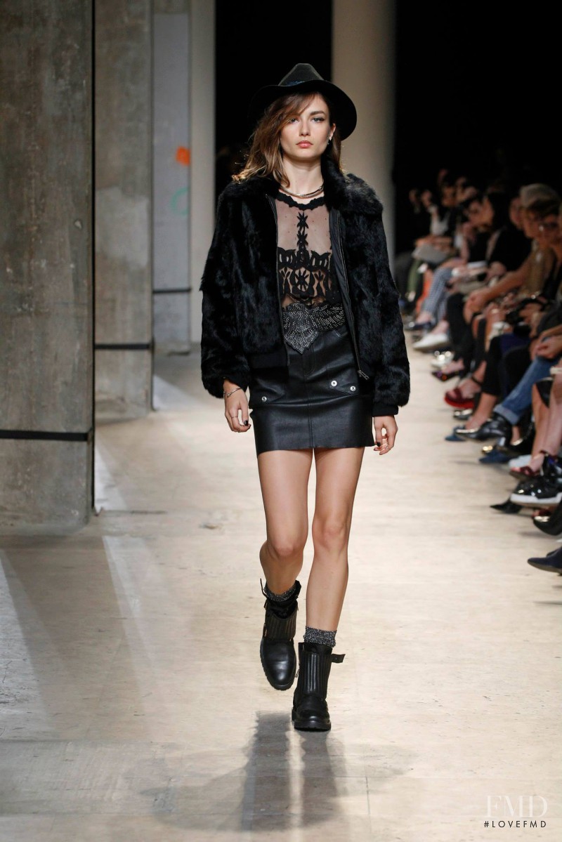 Andreea Diaconu featured in  the Zadig & Voltaire fashion show for Spring/Summer 2014